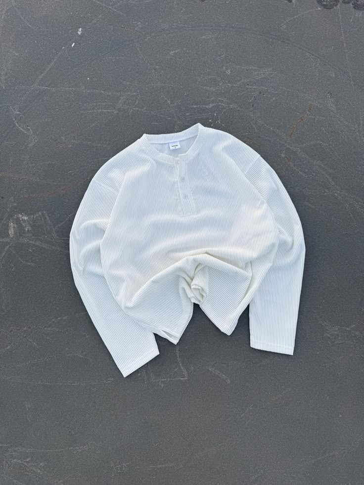 HENLEY SHIRT BLANC