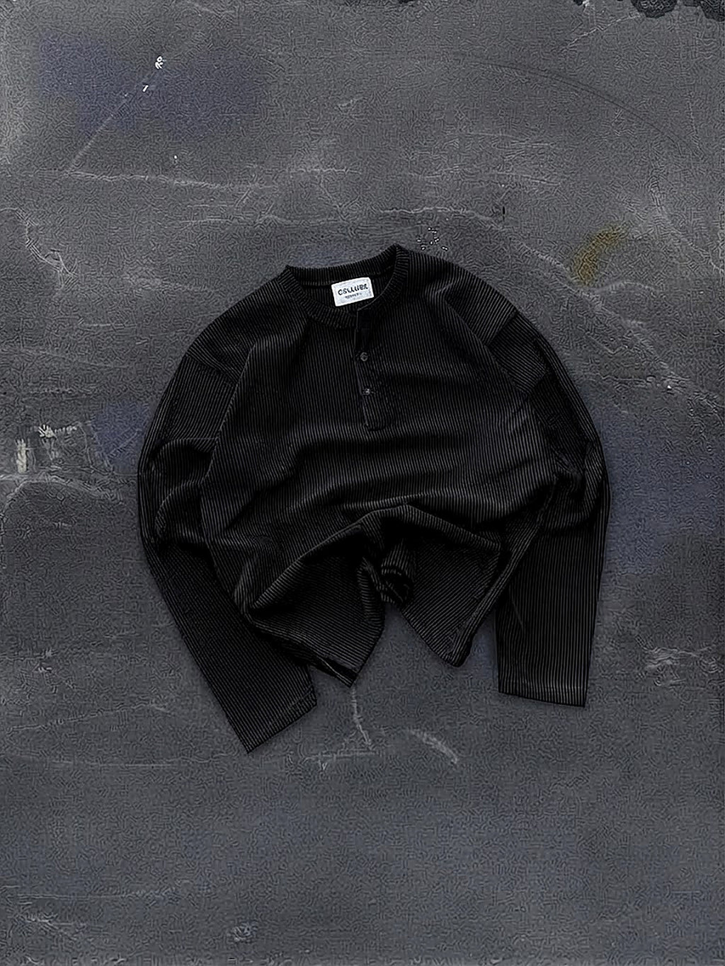 HENLEY SHIRT BLACK