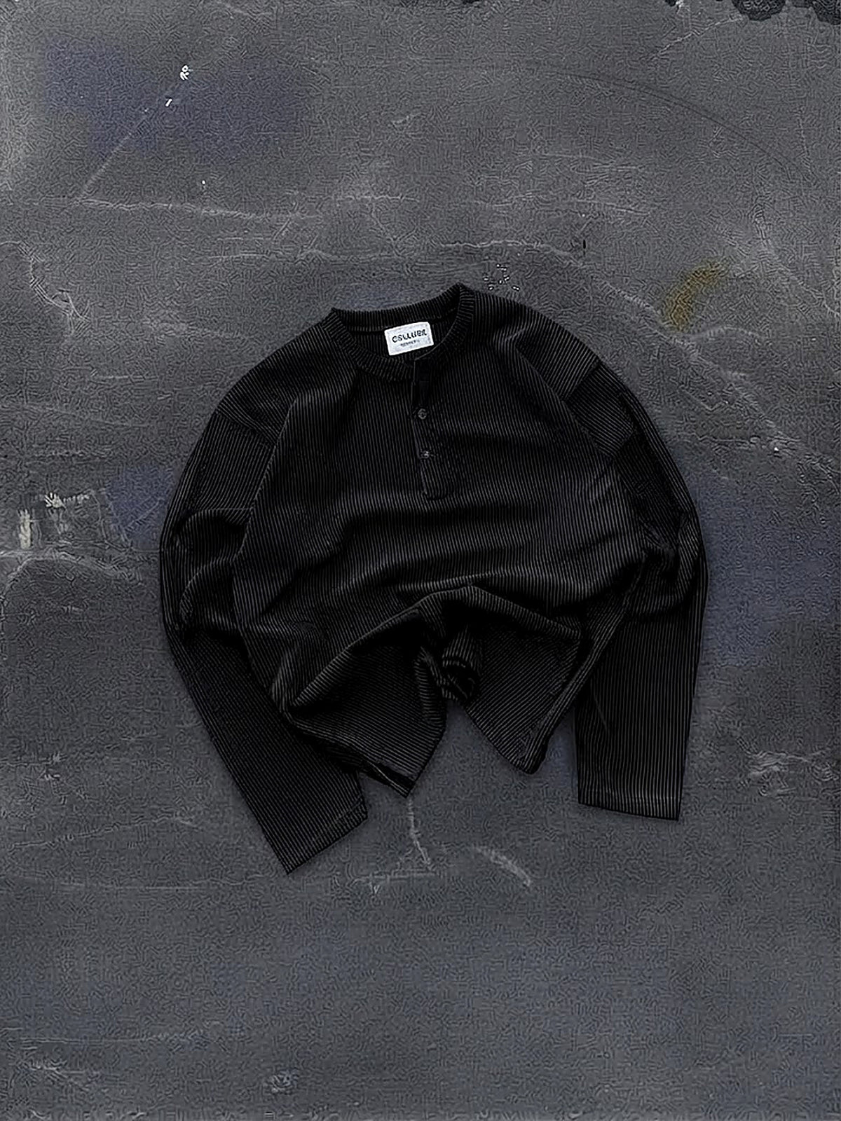 HENLEY SHIRT BLACK